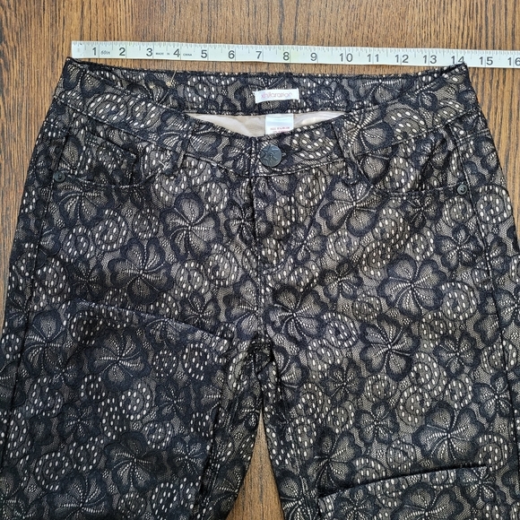 Xhilaration Black Lace Straight Leg Pants Size Junior's 7 - Picture 8 of 12